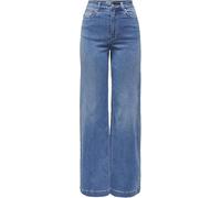 ONLY Onlmadison-Royal Hw Wide DNM BF Gua, Bleu Moyen (Denim Bleu Moyen), L / 32L Femme