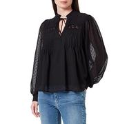 ONLY Onlmadonna L/S Top WVN Blouse, Noir, S Femmes