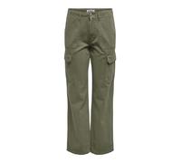 Pantalon cargo taille haute vert en coton Alia Vert Taille : S / Longueur : 32