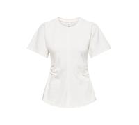 ONLY Onlmarie Life S/S Ruching Top JRS, Cloud Dancer, L