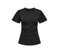 ONLY Onlmarie Life S/S Ruching Top JRS, Noir, XL