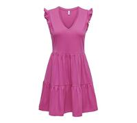 ONLY Onlmay JRS Noos Robe à Manches Courtes, Rose, L Femme