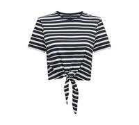 ONLY Onlmay Life S/S Short Knot Top Box JRS, Bleu Nuit, M Femmes