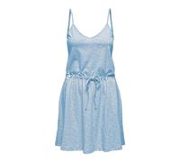ONLY Onlmay Life Singlet Col en V Dres JRS Noos Robe en Jersey, Clear Sky/AOP:mia Ditsy, S Femme