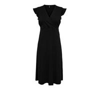Only Onlmay Robe Portefeuille mi-Longue pour Femme Taille S/L, Noir, Taille XS