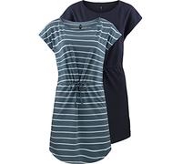 ONLY onlMAY S/S Lot de 2 mini robes d'été pour femme à rayures noires Tailles XS S M L XL XXL 100 % coton, Blue Mirage Primo Stripe, XL