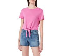 ONLY ONLMAY S/S Short Knot Top JRS T-Shirt, Rose, L Femme