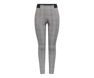 ONLY Onlmedusa Life Hw Check Legging PNT, Noir, S / 32L Femmes