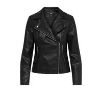 ONLY ONLMELISA Faux Leather Biker CC OTW Veste en Cuir synthétique, Noir, L Femme