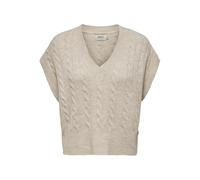 ONLY ONLMELODY Vest KNT Noos survêtement, Flocons d'avoine/Détails : mélange, S Femme