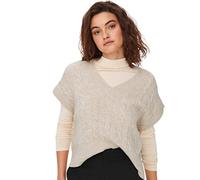 ONLY ONLMELODY Vest KNT Noos survêtement, Oatmeal/Detail:Melange, XL aux Femmes