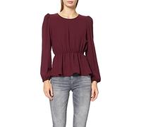 ONLY ONLMETTE DAR L/S O-Neck Top Noos WVN T-Shirt, Port Royale, XS Femme