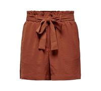 ONLY Onlmette Lavender Paperbag Noos W Short Tissu, Marron, XS Femme