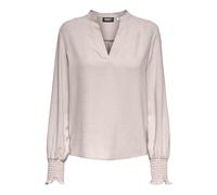 ONLY Onlmette Ls Smock Top Noos WVN à col en V Blouse, Gray Morn, M Femme