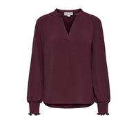 ONLY Onlmette T-Shirt à col en V Ls Smock Top Noos WVN, Chocolat, XS