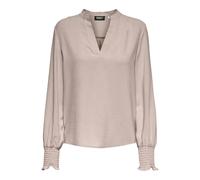 ONLY Onlmette T-Shirt à col en V Ls Smock Top Noos WVN, Gray Morn, M