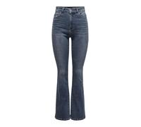 ONLY Onlmila Hw Flared DNM Bj407 Noos Jeans, Blue Black Denim, 32W / 30L Femme