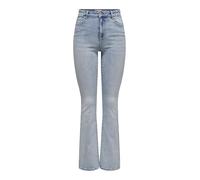 ONLY Onlmila Hw Flared DNM Bj837 Noos évasé, Bleu Jeans Clair, 31W / 30L Femmes