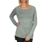 ONLY Onlmila Lacy L/s Long Pullover KNT Pull, Vert (Chinois Green Detail: W. Melange), 36 (Taille Fabricant: X-Small) Femme