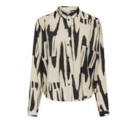 ONLY Onlmila Life L/S Shirt Ptm Chemise, Noir/AOP : Graphique Cherie, XS Femme