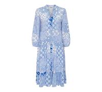 ONLY Onlmilana 7/8 Dress WVN Noos Robe midi avec Boutons, Bleu Princesse (Princess Blue), XL Femmes