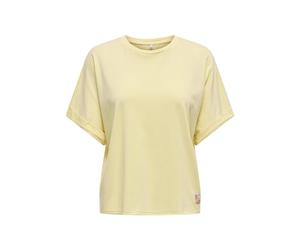 ONLY Onlminna S/S Washed Top CS JRS pour Femme, Double crème, S