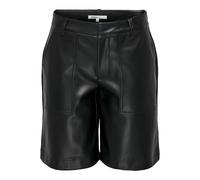 ONLY Onlmiri Life Faux Le Bermuda PNT Shorts, Noir, S Femme