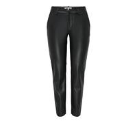 ONLY Onlmiri Life MW Faux Lea Cigarette PNT Pantalons, Phantom, S x 32L Femme