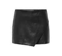 ONLY Onlmist-amili MW Faux Leath Skort CC PNT Jupe-Short, Noir, M Femmes