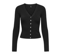ONLY Onlmist Ls V-Neck Cardigan CC KNT, Noir, S Femme