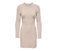 ONLY Onlmonica Ls Rib Dress at KNT, Mocha Meringue, XS Femmes