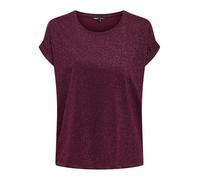 ONLY Onlmoster Glitter S/S Top JRS, Chocolate Truffle, S