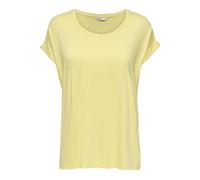 ONLY Onlmoster S/S O-Neck Top Noos JRS Haut avec col Rond Normal et Manches Courtes, Jaune pâle, 3XL Femmes