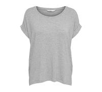 Only Onlmoster S/S Top Noos JRS T-Shirt Femme - ONLY Onlmoster S/S Top Noos Jrs, T-Shirt Femme, Gris, FR: 36 (Taille fabricant: 34) - FR 38 (Taille Fabricant: S)