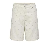 Only Onlnaomi AOP Bermuda Shorts OTW, Egret, M Femme