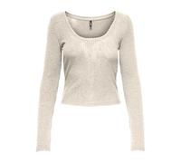 ONLY Onlnelle Life L/S Haut à col en U JRS, Pumice Stone, XL