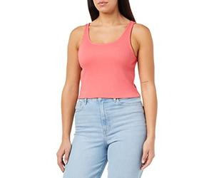 ONLY Onlnessa Débardeur Court pour Femme Taille S/L, Corail, S