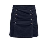 ONLY Onlnessa Hw But Pleat Jupe en Velours côtelé PNT, Bleu Nuit, M