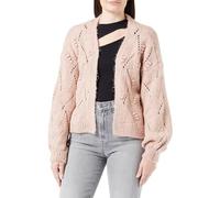 ONLY Onlnew Jane Ls Cardigan Court Struct KNT, Rose Smoke/Détail : mélangé, M Femme