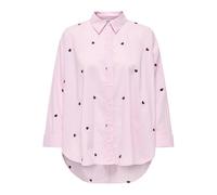 ONLY Onlnew Lina Grace Ls EMB Shirt Noos WVN Chemise à Manches Longues avec Fermeture à Boutons, Roseate Spoonbill, XXL Femmes