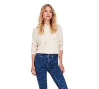 Pull en maille Sweat à capuche Manches longues beige Beige L