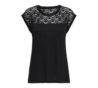 ONLY Onlnicole S/S Mix Top Noos T-Shirt, Noir (Black), L Femme