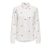 ONLY Onlnoella-Mia L/S Kiss Shirt WVN CS, Cloud Dancer, L Femmes