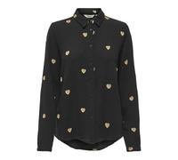 ONLY Onlnoella-Mia L/S Kiss Shirt WVN CS, Noir, S Femmes