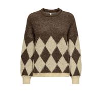 ONLY Onlnoeme Jq Ls Life O-Neck KNT, Châtain, M Femme