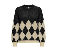 ONLY Onlnoeme Jq Ls Life O-Neck KNT, Noir, S Femme