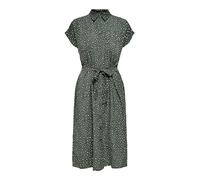 ONLY ONLHANNOVER S/S Shirt Dress Noos WVN Casual, Laurel Wreath/AOP:W. Animal Graphic, 40 Femme