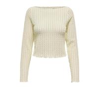ONLY Onlnoor L/S Boatneck Top JRS pour Femme, Ice Lemon, S
