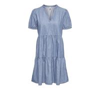 ONLY Onlnova Azure S/S Thea Dress WVN, Bleu Jeans Clair, M Femmes