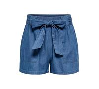 ONLY Onlnova Azure Talia Short WVN, Denim Bleu médium, L Femme